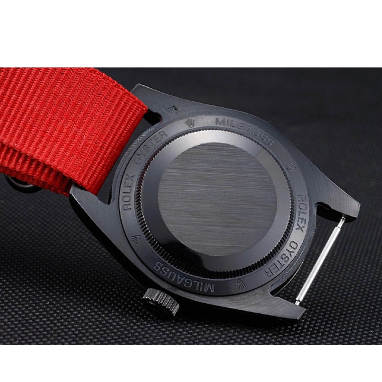 Aaa replica watch Red Milgauss Strap 622002 Bamford Rolex Nylon 0823